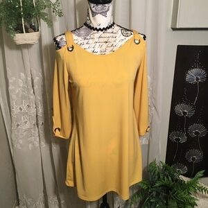 JM Collection yellow tunic